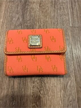 Dooney & Bourke Signature Gretta Small Flap Credit Card Wallet